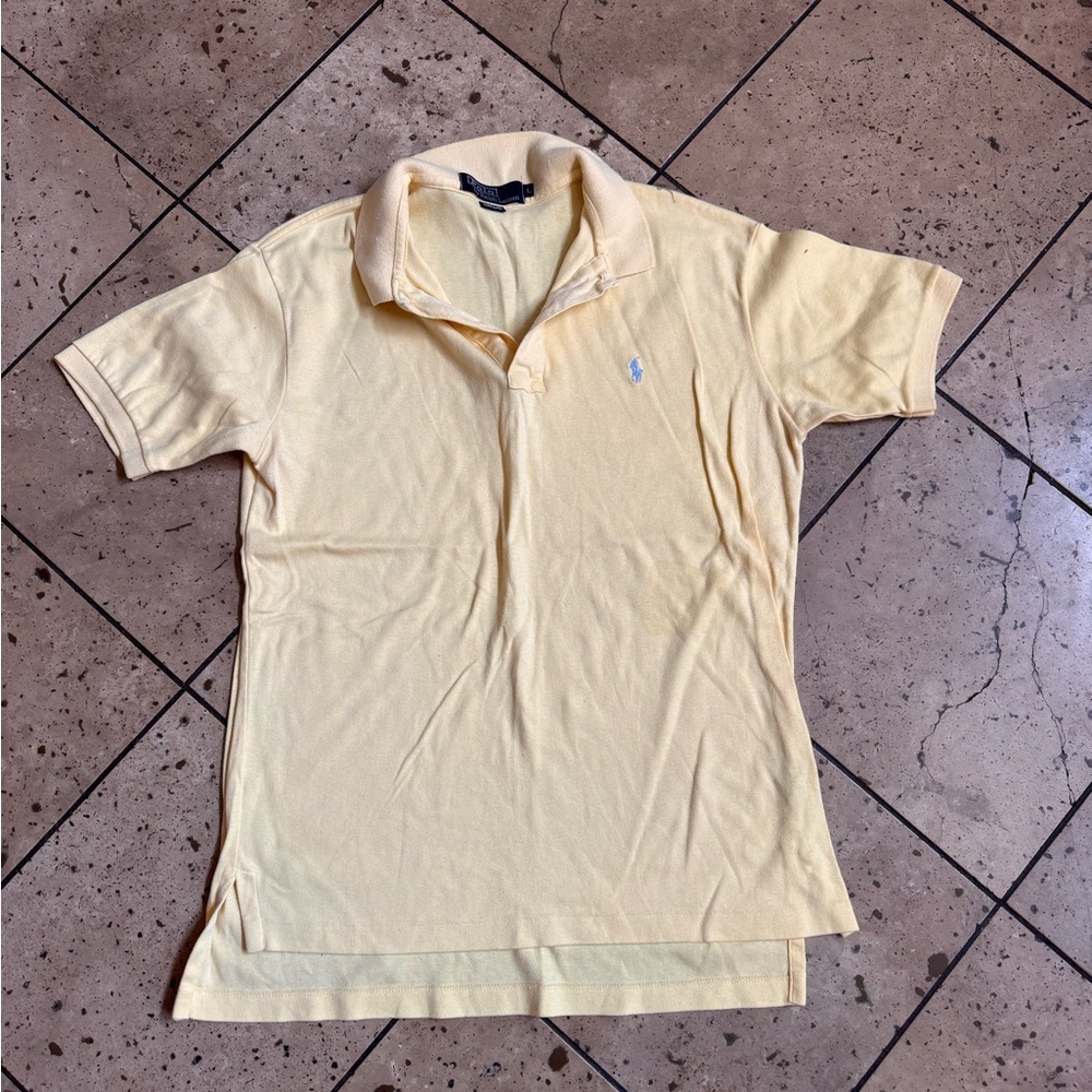 🌸Ralph Lauren Light Yellow Short-Sleeve Polo Shirt